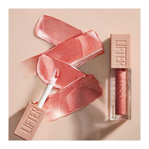 Maybelline New York Glänzender Lipgloss für voller wirkende Lippen, Feuchtigkeitsspendend, Mit Hyaluronsäure, Lifter Gloss, Farbe: Nr. 20 Sun (Nude), 1 x 5,4 ml