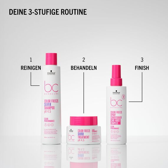 Schwarzkopf Professional Bonacure Color Freeze Silber Shampoo Für Blondes Graues Aufgehelltes Haar Entfernt Gelbstiche Frischt Kühle Töne Auf Mit Veganem Keratin Frei Von SLS SLES 250 ml