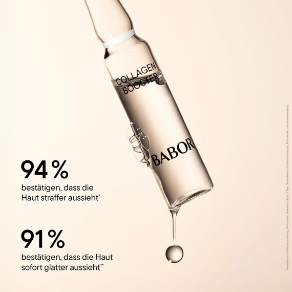 BABOR Collagen Booster, Anti-Aging Serum Ampullen für das Gesicht, Mit Tripeptid für mehr Elastizität und Glätte, Ampoule Concentrates, 7 x 2 ml
