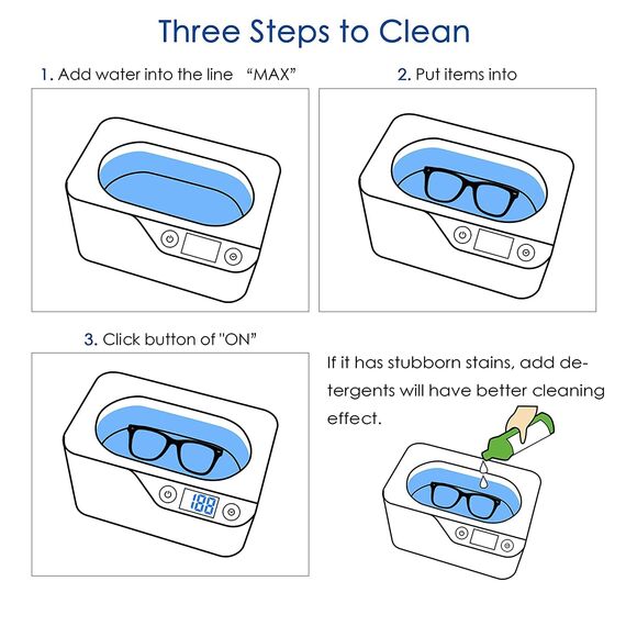 LifeBasis Ultraschallreinigungsgerät - Brillenreinigungsgerät 600ml Digitaler Ultraschallreiniger Ultraschallgerät zahnschiene 42KHz Ultraschall Ultrasonic Cleaner für Brille Schmuck Uhren Pinsel 50W