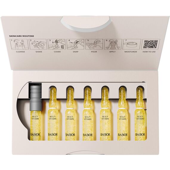 BABOR Multi Vitamin, Serum Ampullen für das Gesicht, Mit Vitamin E für eine gestärkte Hautbarriere, Ampoule Concentrates, 7 x 2 ml
