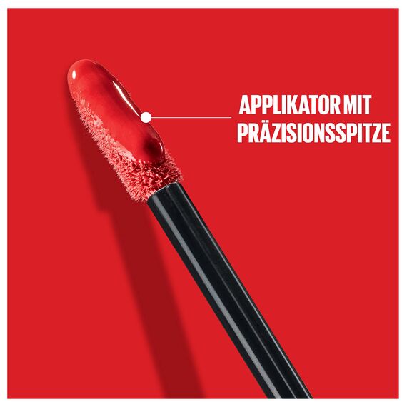 Maybelline New York flüssiger Lippenstift, Liquid Lipstick mit 16 Stunden Halt und glänzendem Finish, Super Stay Vinyl Ink, Nr. 35 Cheeky, 4,2 ml