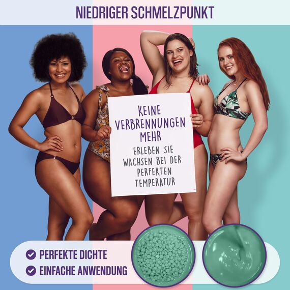 Wachs, Waxing Perlen Set für Wax Warmer - Brazilian für Waxing Maschine - Wachsperlen Haarentfernung Wachsperlen Set Warmwachs Perlen