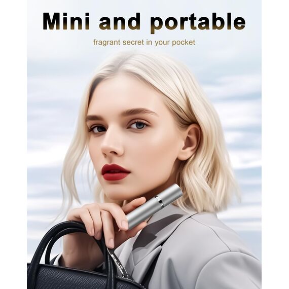 VVGAOGES Parfümzerstäuber Nachfüllbar,Parfum Zerstäuber für Unterwegs,Reiseflaschen zum Befüllen,Sprühflasche Klein für Parfum,Parfümflaschen Leer für Reise 5ml (Schwarz&Silber)