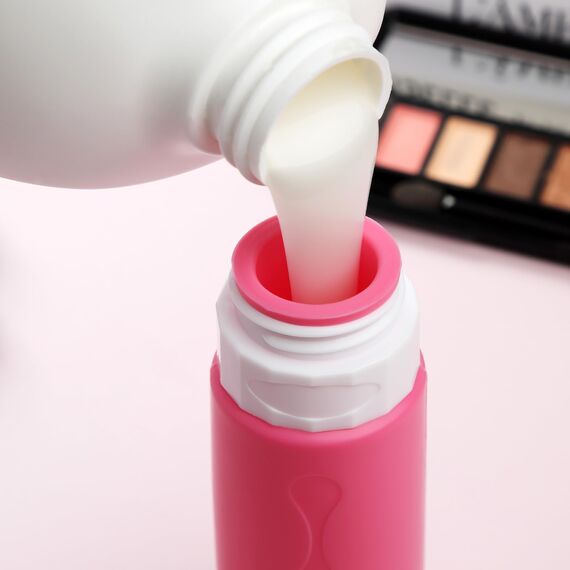 Gemice Silikon Reiseflaschen 90ml Set, 4 Stück auslaufsichere Reise Container und Reise Toilettenartikel Set, FDA zugelassene nachfüllbare Flüssigkeitsbehälter für Shampoo Creme Spülung Körperpflege