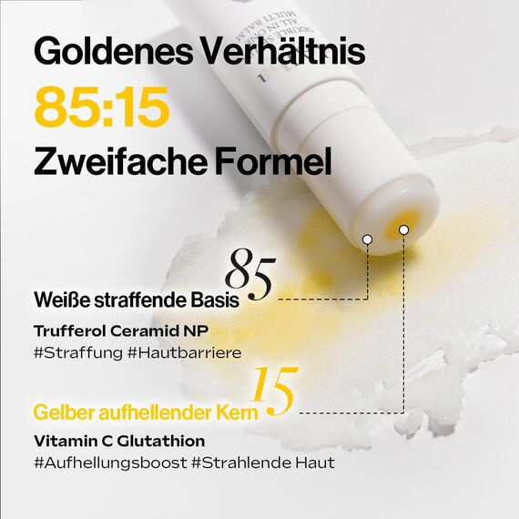 d'alba | Italian White Truffle Double Serum All-in-one Multi Balm, vegane Hautpflege, 3-in-1-Behandlung mit weißen Trüffeln zur Faltenverbesserung, Stick Eye Treatment Balm, Koreanische Hautpflege
