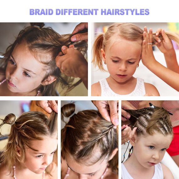 Hanyousheng 500 PCS Mini Haargummis, Elastische Haargummis, Haargummi Durchsichtig Klein, Transparent Elastische Haarbänder Gummibänder für Pferdeschwanz für Kinder, Kleine Dreadlocks