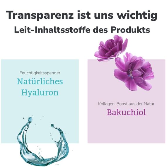 lavera Straffendes Serum - vegan - Naturkosmetik - 3-fach-Hyaluron & und dem Power-Wirkstoff Bakuchiol - ohne Nanopartikel - ohne Alkohol - Feuchtigkeit und Pflege - 30 ml (1 Stück)