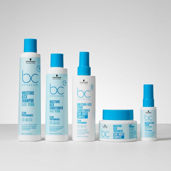 Schwarzkopf Professional Bonacure Moisture Kick Shampoo Normales Trockenes Haar Vegan Glycerol Feucht Gepflegtes Haargefühl Verhindert Austrocknung Silikonfrei 500 ml