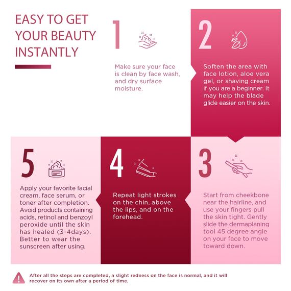 Dermaplane-Rasierer für das Gesicht von Frauen, (6 Stück) Professionelles Dermaplaning-Werkzeug für Flaumhaare, Gesichts- und Augenbrauenhaarentfernung, sanfte Hautpeeling-Klinge