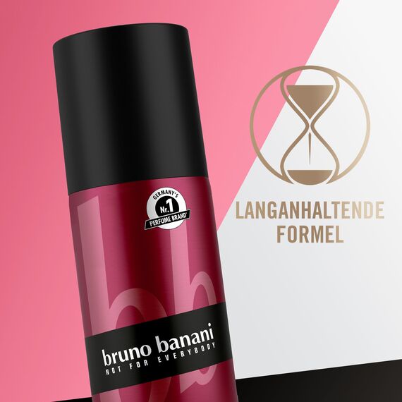 Bruno Banani Fragrance Loyal Man Deo Bodyspray, Körperspray mit aromatisch holzigem Herrenduft, 24 Stunde lang anhaltend, 150 ml (1er Pack)