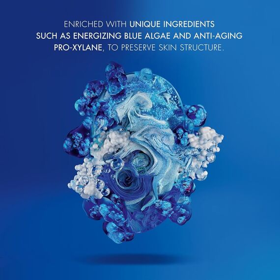 Biotherm Homme Force Supreme Gel, revitalisierende Gesichtscreme für Männer mit Anti Aging Effekt, Gesichtspflege mit Life Plankton, Blaualgen-Extrakt und Pro-Xylane