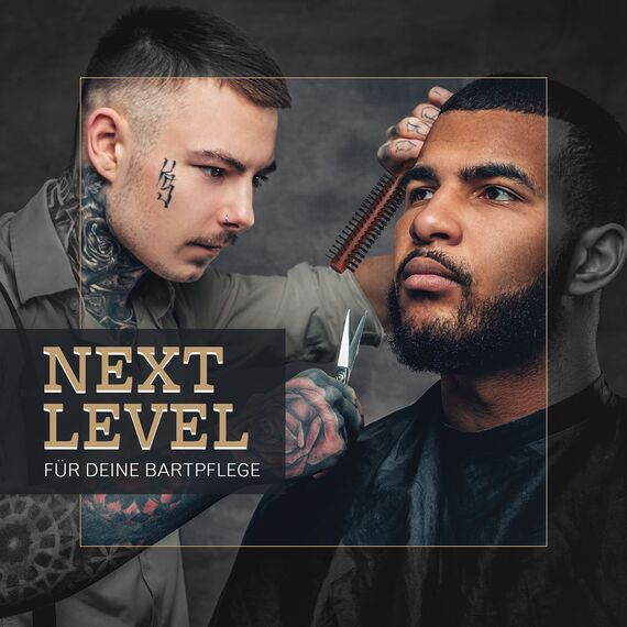 lampox Männer Bart-Rundbürste, Bartstyling, Bartbürste, Föhnbürste, Haarbürste für kurze Haare (S)