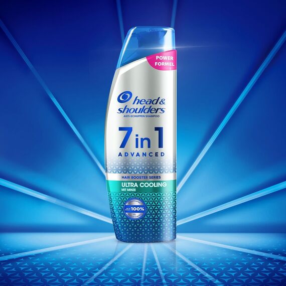 Head & Shoulders 7in1 – wirksames Anti-Schuppen-Shampoo mit Cooling-Effekt, 250 ml – klinisch bewiesen & dermatologisch getestet