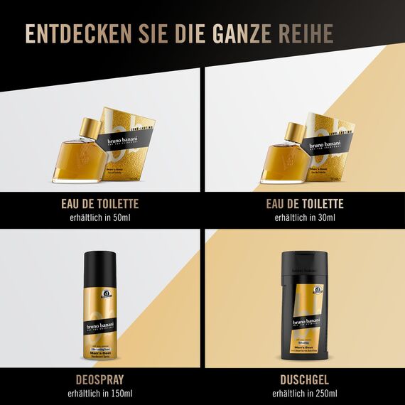 Bruno Banani Fragrance Man's Best Deo-Bodyspray, Körperspray mit sinnlich-orientalischem Herrenduft, 24h lang anhaltend, 150 ml