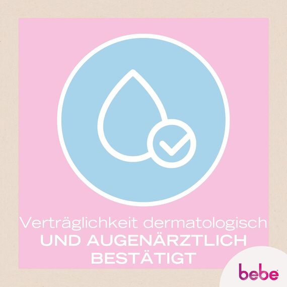 bebe Erfrischende Reinigungstücher (6 x 25 Tücher), milde Abschminktücher mit Rosenwasser, Make-up Entferner aus Fasern 100% pflanzlichen Ursprung, Gesichtsreinigung für normale Haut, vegan*