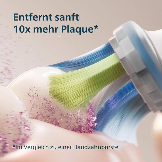 Philips Sonicare DiamondClean Elektrische Zahnbürste, 9000er Serie, Sonderedition – Schallzahnbürste, sauberere Zähne, 4x C3 Premium Plaque Defense-Bürstenköpfen, pink (Modell HX9911/79)