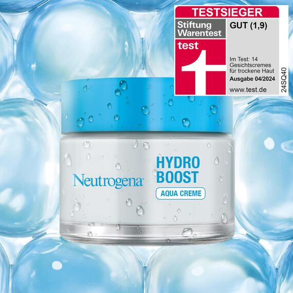 Neutrogena Hydro Boost Skincare Set: Hydro Boost Aqua Creme + Nachtcreme, parfümfreie Gesichtspflege mit purer Hyaluronsäure und Aminosäuren,pflegende/intensive Gesichtscreme für trockene Haut je 50ml
