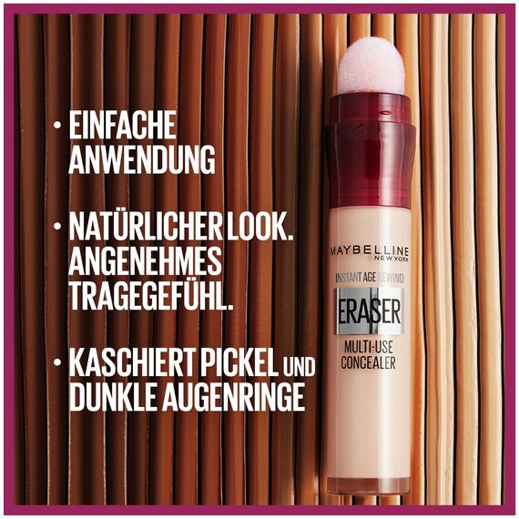 Maybelline New York Abdeckstift im Doppelpack, Instant Anti-Age Effekt Concealer, Löscher mit Mikro-Lösch-Applikator, Nr. 00 Ivory, 2 x 6,8 ml