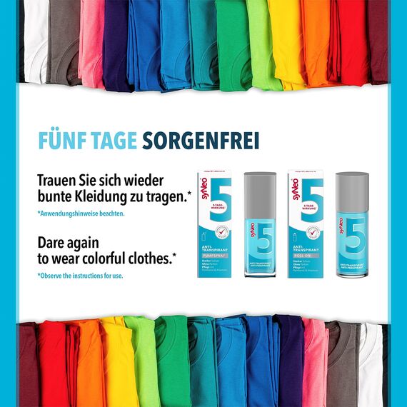 syNeo 5 Antitranspirant Deo Pumpspray – 5-Tage-Wirkung – gegen starkes Schwitzen, Schweiß & Geruch – dermatologisch getestet – für Damen & Herren – Made in Germany – 6er Pack (6 x 30 ml)