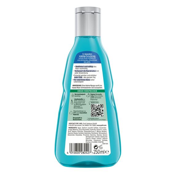 Guhl Langzeit Volumen Shampoo - Inhalt: 250 ml - Volumen und Fülle für feines Haar