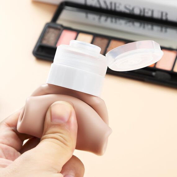 Gemice Silikon Reiseflaschen 90ml Set, 4 Stück auslaufsichere Reise Container und Reise Toilettenartikel Set, FDA zugelassene nachfüllbare Flüssigkeitsbehälter für Shampoo Creme Spülung Körperpflege