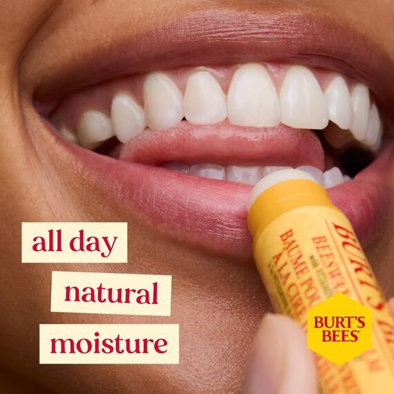 Burt's Bees Lippenbalsam-Multipack | Geschenkset mit Bienenwachs und Vitamin E | 100 % natürlicher Ursprung | Bienenwachs, Vanillebohne, Gurke-Minze, Kokosnuss und Birne | 4 x 4,25 g