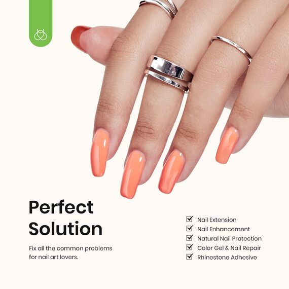 Beetles 3 Pcs 15ml No Wipe Gel Top Coat, Base Coat Set, Builder Nail Gel Shine Finish and Long Lasting, Soak Off LED Gel Base Top Coat Glossy Shine Finish Christmas Gifts