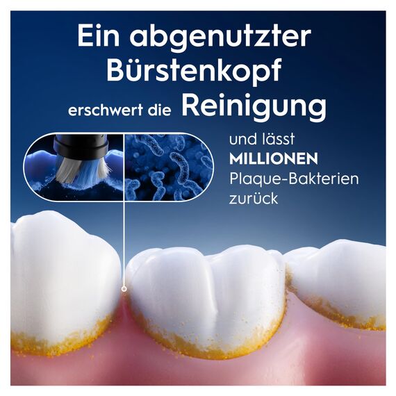 Oral-B iO Ultimative Reinigung Aufsteckbürsten — ORIGINAL Zahnbürstenaufsatz für Elektrische Oral-B iO Zahnbürsten — Ersatzbürsten, Bürstenköpfe für Tiefenreinigung & Plaqueentfernung — Weiß, 8 Stück