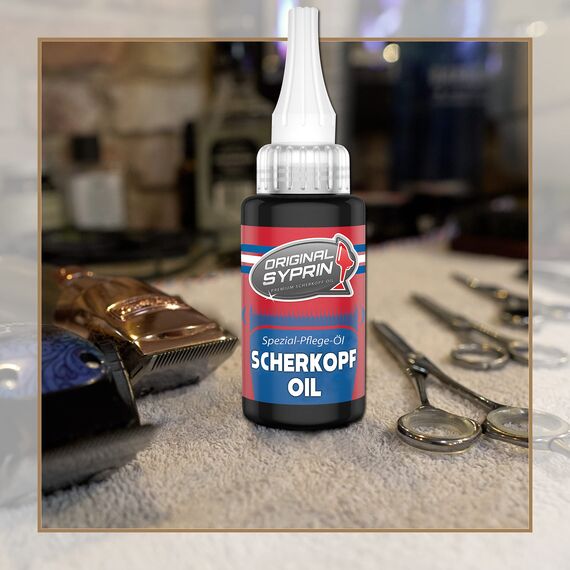 Original Syprin Scherkopf Öl für Haarschneidemaschinen Haarschneider Rasierer Trimmer I Scherkopföl Friseurbedarf Schermaschinenöl Feinmechanik Öl 3er set