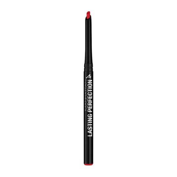 Manhattan Lasting Perfection Lipliner, Fb. 24 Red Diva, langanhaltender und deckender Konturenstift, 2 g, 1 Stück (1er Pack）