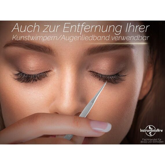 Solinger Zupfpinzette Pinzette aus Rostfreiem Edelstahl Made in Germany Haarzupfpinzette Augenbrauenpinzette zur Gesichtspflege Beauty Pinzette zur Haarentfernung für Damen und Herren (Spitz)