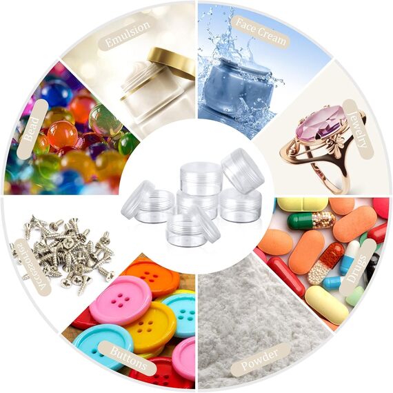 Flintronic 24 Stück Döschen, 30ml/20ml Plastik Döschen, Leerdose klarer Tiegel, Cremedose Leer Transparent Tiegel mit Spatel und Etikett，Reise Töpfchen Döschen Set für Mini-Kerzen Kosmetik