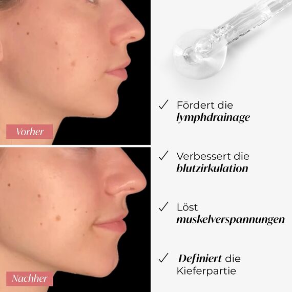 PLANTIFIQUE Rosenquarz Gua Sha Stein - Guasha Gesichtsmassage für Augenschwellungen, Hautstraffung, Lymphdrainage Gesicht - Face Massager