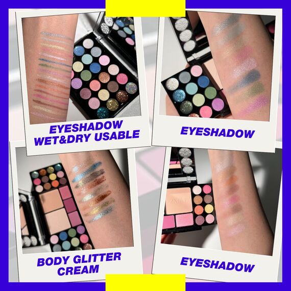 ZMILE COSMETICS Diamonds Beauty Box vegane Kosmetik mit Spiegel - Kleines Make Up Set für Unterwegs, zum Reisen und Verschenken