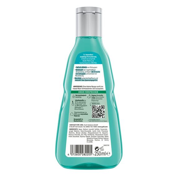Guhl Anti-Schuppen Shampoo - 4er Pack - 4 x 250 ml - Haartyp: Schuppen