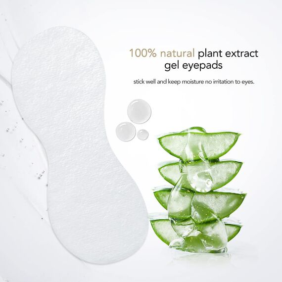 Lunamoon Augenpads für Wimpernverlängerung Wimpern Pads Wimpernverlängerung Pad Eyelash Pad Wimpern Färben Pad Wimpernlifting Pad Eye Gel Patch for Eyelash Extensions 50Paar(Gourd Black)