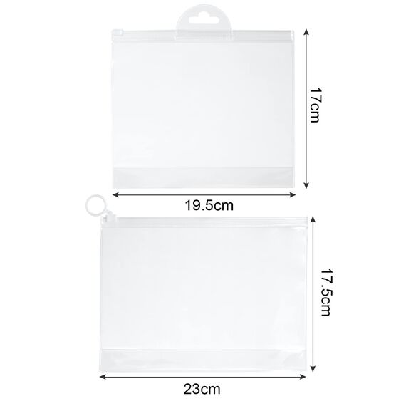 OSDUE Transparenter Kulturbeutel, 4 Stück Eva-Tasche Wasserdicht, Aufbewahrungstasche Beutel für Kosmetik, Kosmetiktasche Reisetasche für Flüssigkeiten im Koffer