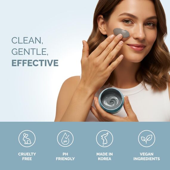 Dead Sea Mud Mask for Face Care - Body Mud Mask with Hyaluronsäure for Women and Men - Pore Minimizer Skin Care - Teep Cleansing Skin Purifying Face Mask for Mitesser, Oily Skin - 8.1oz/240g