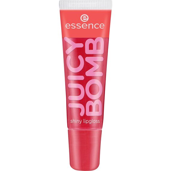 essence JUICY BOMB shiny lipgloss, Nr. 104, Rot, glänzend, strahlend frisch, schimmernd, vegan, ohne Alkohol, ohne Parabene, ohne Mikroplastikpartikel, 1er Pack (10ml)