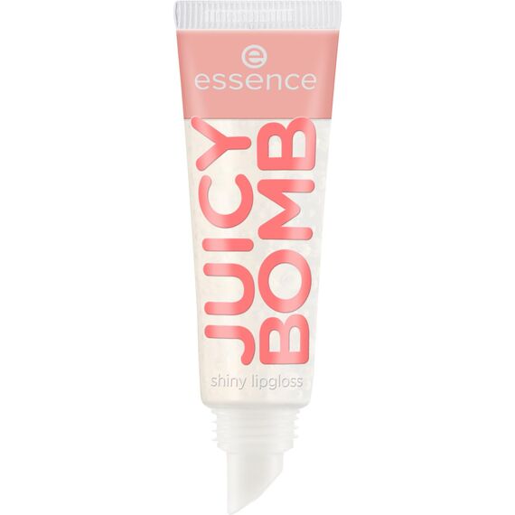 essence JUICY BOMB shiny lipgloss, Nr. 101, Transparent, glänzend, strahlend frisch, schimmernd, vegan, ohne Alkohol, ohne Parabene, ohne Mikroplastikpartikel, 1er Pack (10ml)