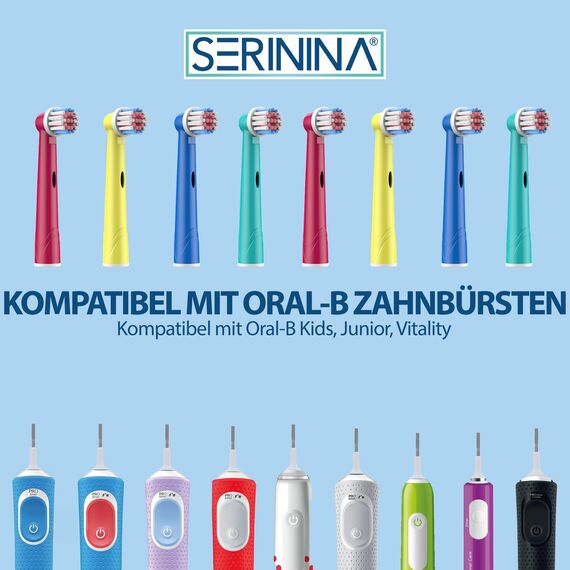 Oral b Aufsteckbürsten Kinder, Kompatibel, Kinder Aufsteckbürste, Zahnbürstenaufsatz Kids