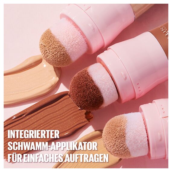Maybelline New York 4-in-1 Make Up mit Concealer, BB Cream, Highlighter und Primer, für einen perfekten Teint, Foundation mit leichter Deckkraft, Instant Perfector Glow, Nr. 1.5 Light Medium, 20 ml