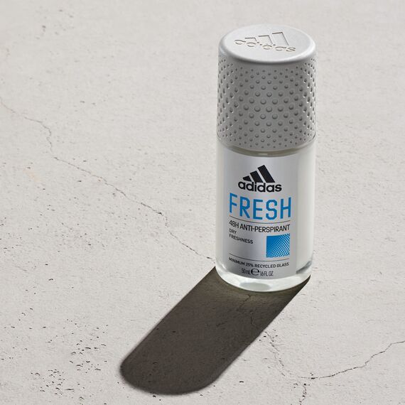 adidas Fresh Anti-Transpirant Deo Roll-On für ihn, 48 Stunden Trockenschutz und extra-langanhaltende Frische, 50ml