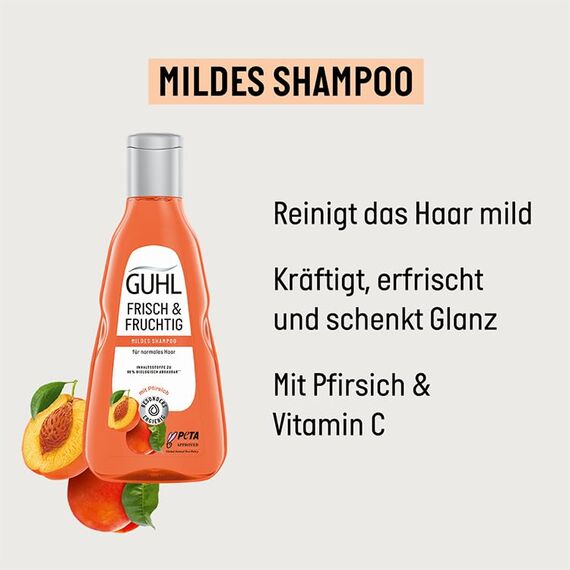 Guhl Frisch & Fruchtig Shampoo - Inhalt: 250 ml - Haartyp: normal