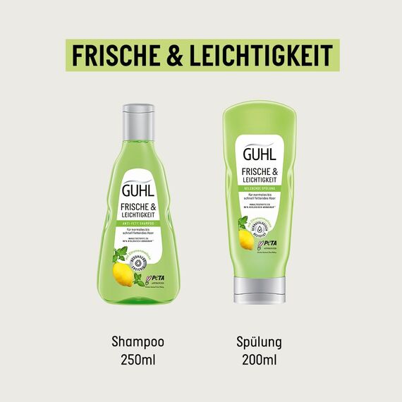 Guhl Frische & Leichtigkeit Anti-Fett Shampoo - Inhalt: 250 ml - Haartyp: fettig, normal
