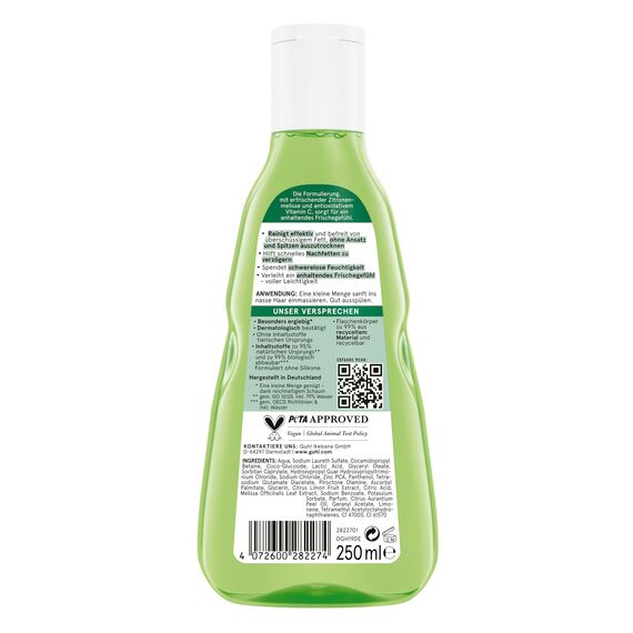 Guhl Frische & Leichtigkeit Anti-Fett Shampoo - Inhalt: 250 ml - Haartyp: fettig, normal