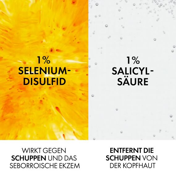 VICHY Anti-Schuppen Pflegeshampoo für normales bis fettiges Haar, 6 Wochen Anti-Rückfall-Wirkung, Ohne Parabene, Mit Selendisulfid und Salicylsäure, Dercos Anti-Schuppen, Nachfüllpack, 500 ml