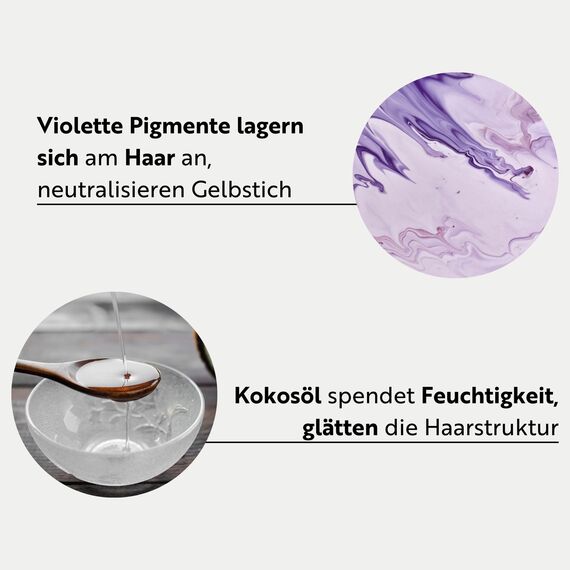 ahuhu COLOR REFRESH Conditioner Cool Blond (200ml) – Conditioner Haar Mit Innovativer Pflegeformel, Neutralisiert Gelbstich, Haarpflege Für Natürlich Blond & Graues Haar