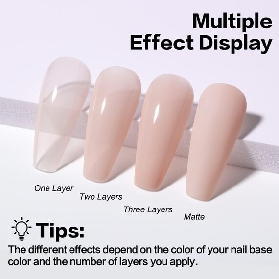 AIMEILI Rubber Base Gel Soak Off UV LED Rubber Base Coat Nägel Unterlack Gel Nagellack Maniküre 10ml (448)